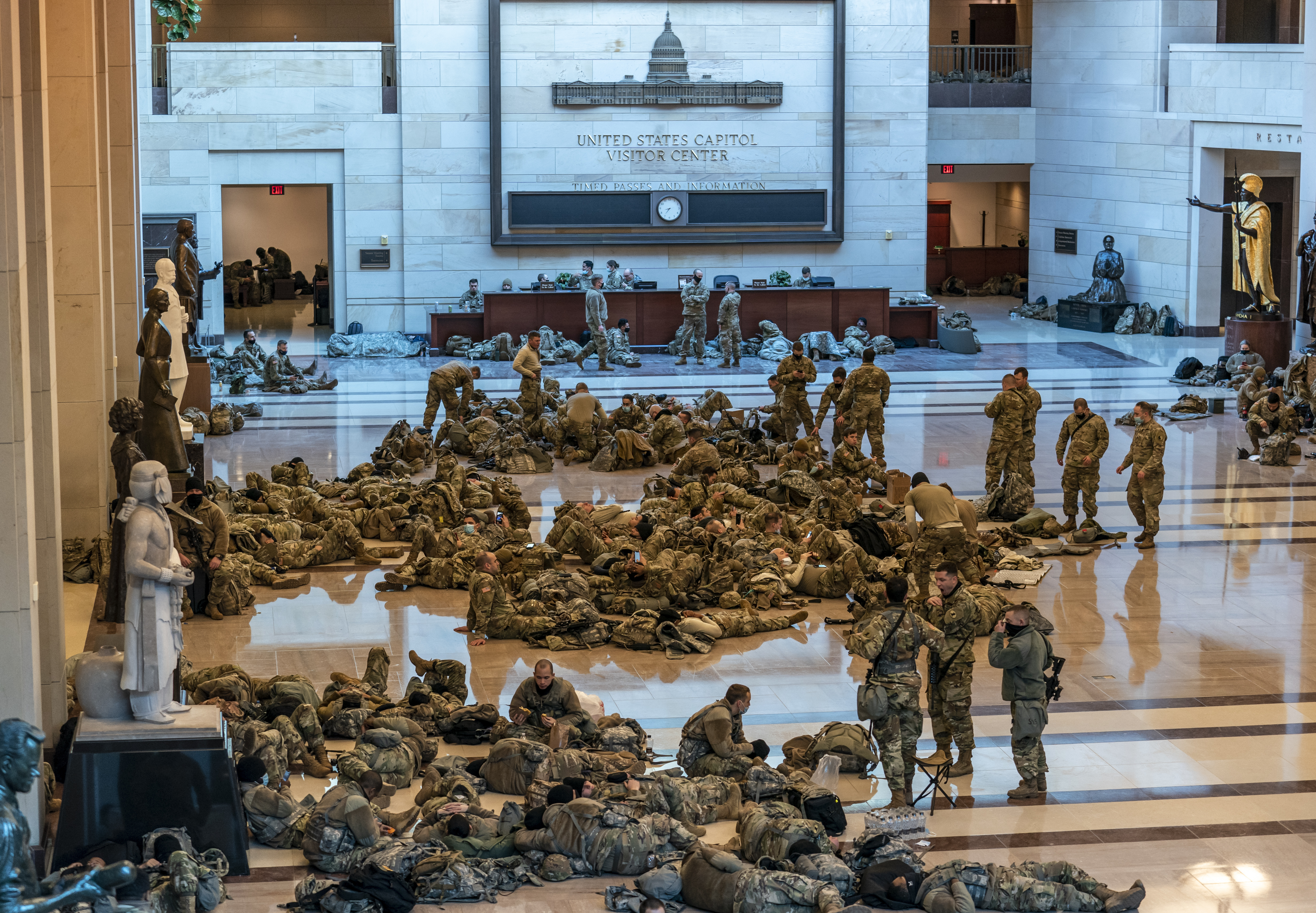 Η Εθνοφρουρά στο Καπιτώλιο / Πηγή: AP