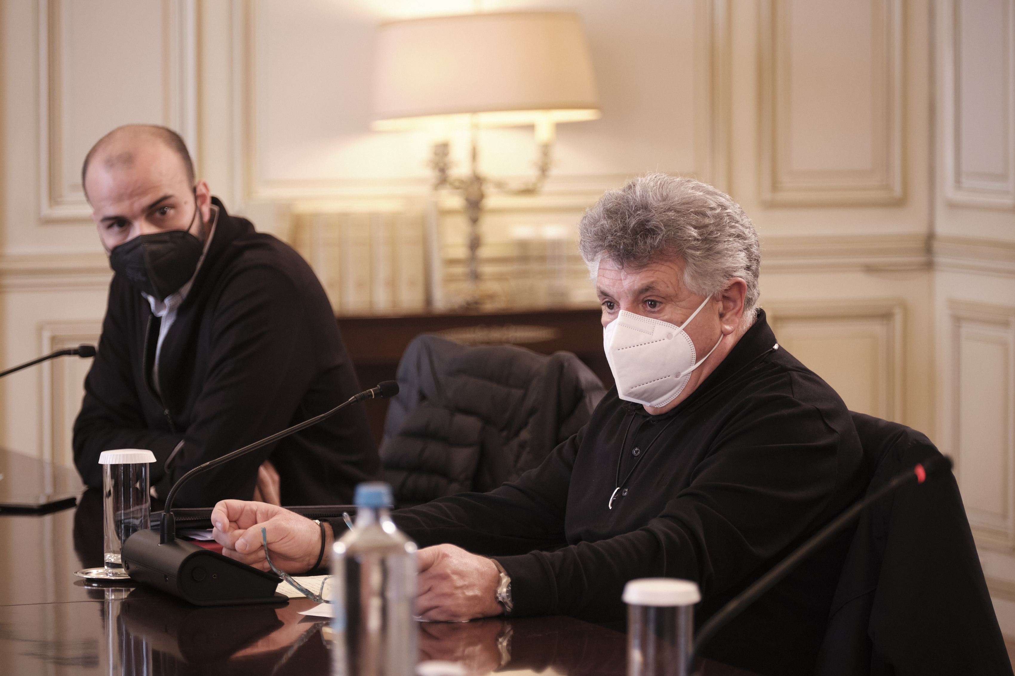 Λευτέρης Λαζάρου στη συνάντηση Μητσοτάκη με εκπροσώπους της εστίασης / Πηγή: ΓΤ Πρωθυπουγού