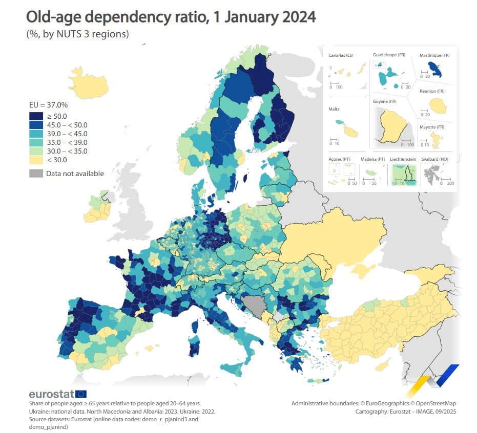 δείκτης εξάρτησης ηλικιωμένων