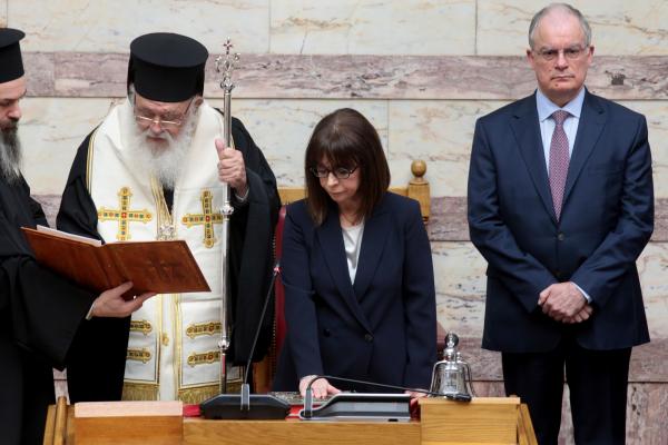 Η Κατερίνα Σακελλαροπούλου ορκίζεται Πρόεδρος της Δημοκρατίας