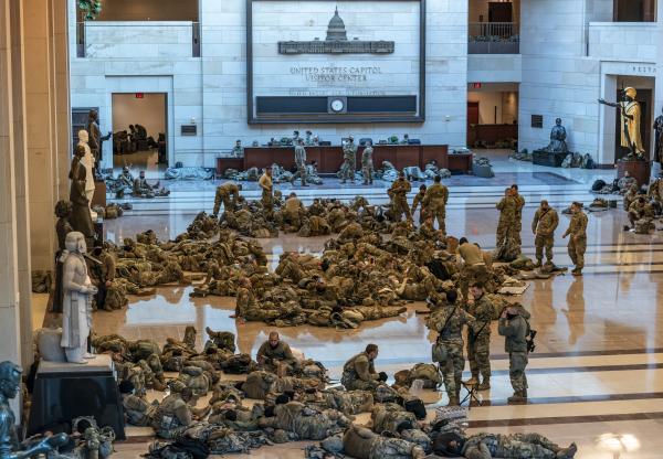 Η Εθνοφρουρά στο Καπιτώλιο / Πηγή: AP