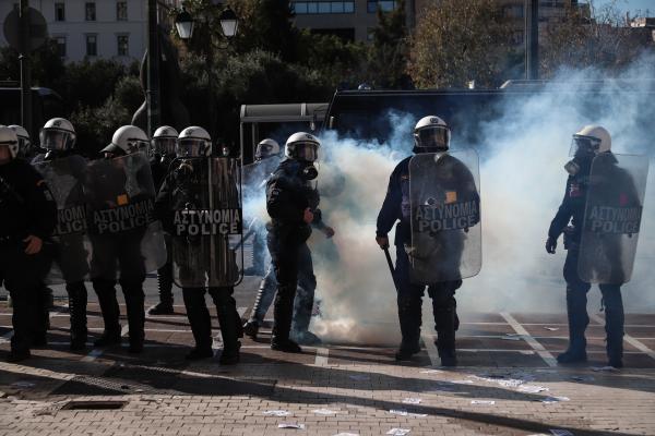 Μικροένταση και χημικά στο φοιτητικό συλλαλητήριο / Πηγή: Eurokinissi