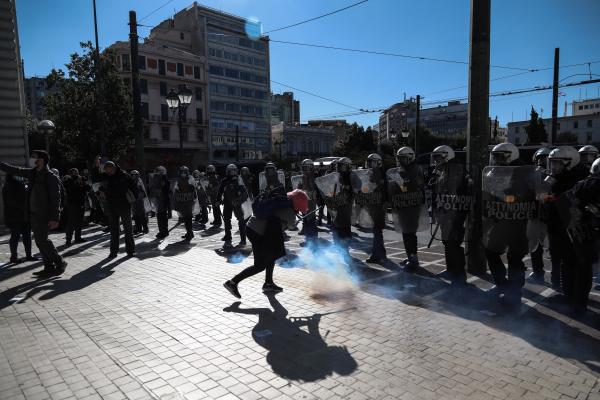 Μικροένταση και χημικά στο φοιτητικό συλλαλητήριο / Πηγή: Eurokinissi