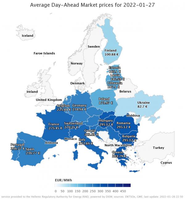 Eordaialive.com - Τα Νέα της Πτολεμαΐδας, Εορδαίας, Κοζάνης Πρωταθλήτρια Ευρώπης για άλλη μια μέρα η Ελλάδα σήμερα στην ακρίβεια του ρεύματος