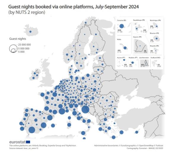 Eurostat, Airbnb