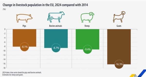Eurostat, ζωικό κεφάλαιο