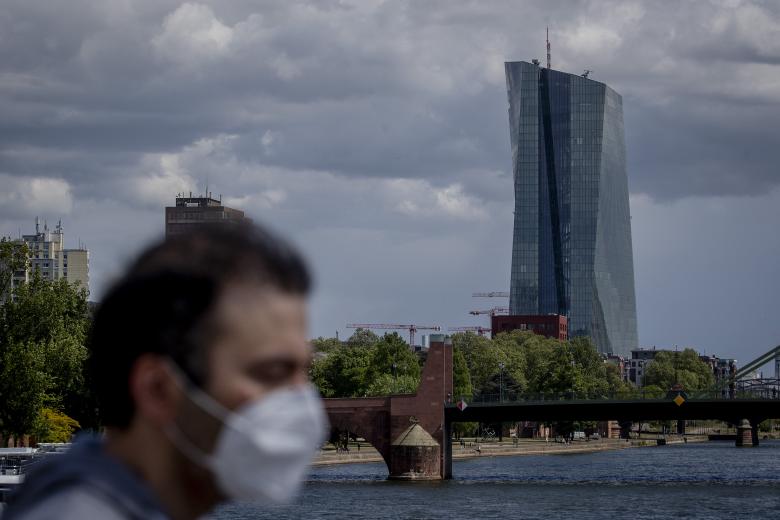 Η έδρα της Ευρωπαϊκής Κεντρικής Τράπεζας (ΕΚΤ) στη Φρανκφούρτη / Πηγή: AP Images