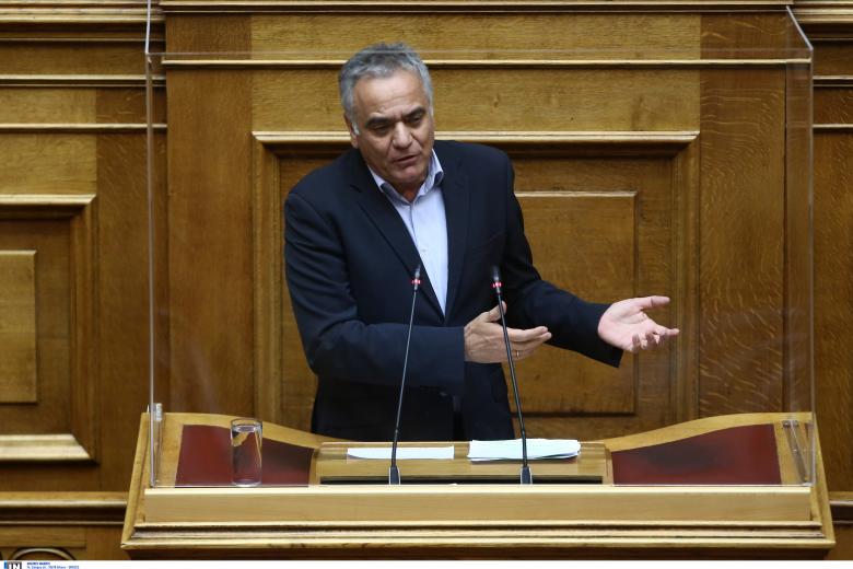 Ο Πάνος Σκουρλέτης, κυβερνητικός εκπρόσωπος του ΣΥΡΙΖΑ εναντίον κυβέρνησης με αφορμή την έκθεση του ΟΟΣΑ / Πηγή: Intime