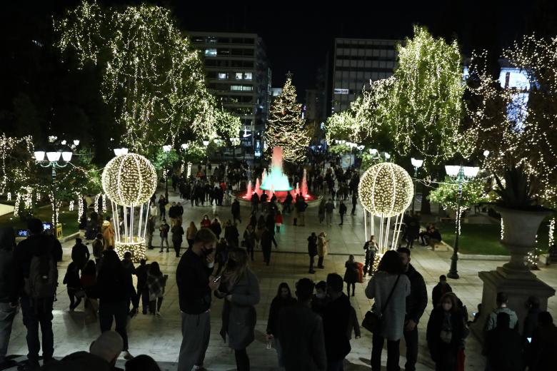 Χριστούγεννα στο Σύνταγμα / Πηγή: Intime