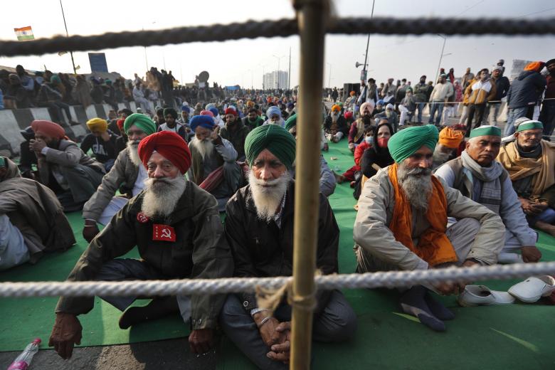 Η μεγαλύτερη οργανωμένη απεργία στον κόσμο - 250 εκατ. Ινδοί αγρότες / Πηγή: AP Images