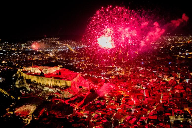 Πρωτοχρονιά 2021 στην Αθήνα / Πηγή: eurokinissi