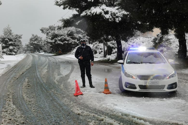 Κλειστοί δρόμοι λόγω χιονόπτωσης / Πηγή: Intime