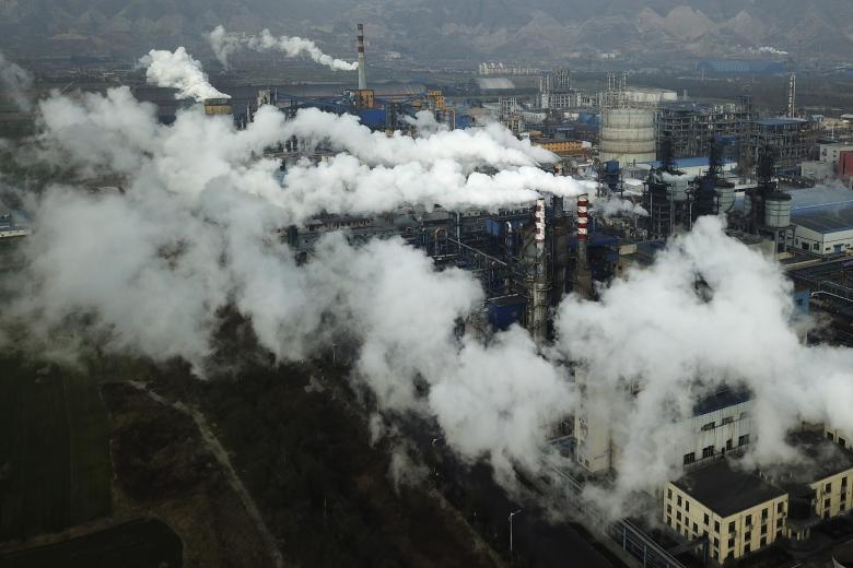 Εργοστάσιο χάλυβα στην Κίνα / Πηγή: AP