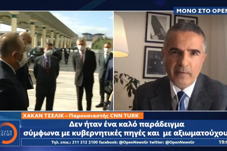 O Τούρκος δημοσιογράφος και παρουσιαστής του CNN TURK, Χακάν Τσελίκ