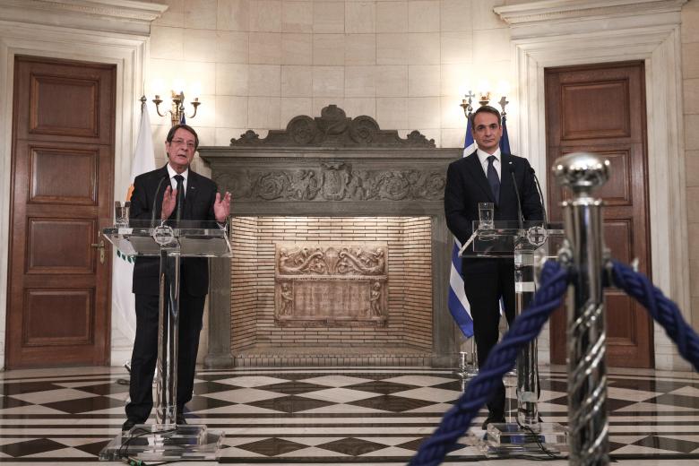 Ο πρόεδρος της Κυπριακής Δημοκρατίας και ο πρωθυπουργός Κυριάκος Μητσοτάκης / Πηγή: ΑΠΕ-ΜΠΕ