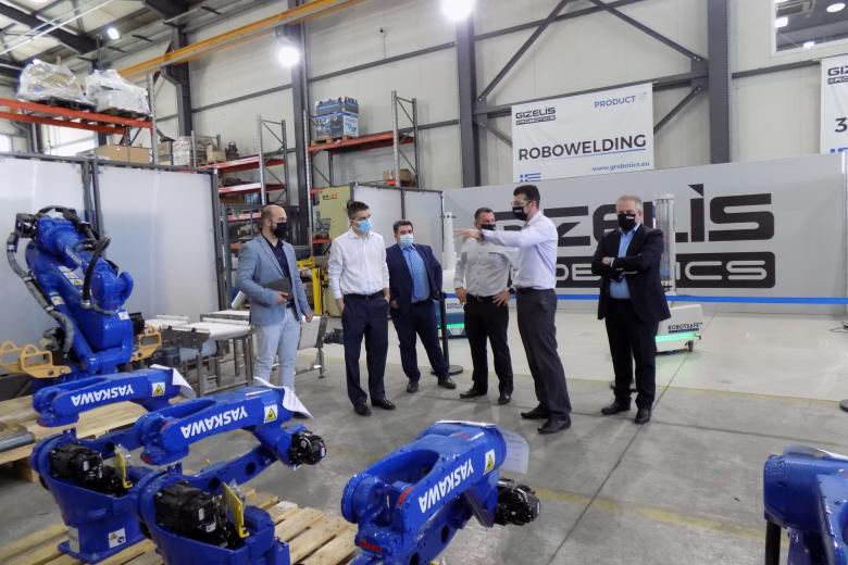 Τις εγκαταστάσεις της Gizelis Robotics επισκέφθηκε ο Χρίστος Δήμας