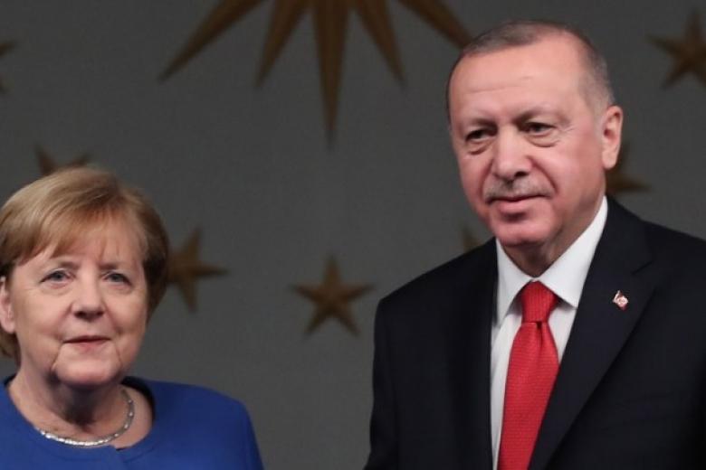 Η Γερμανίδα Καγκελάριος, Ανγκελα Μέρκελ και ο Τούρκος πρόεδρος Ρ. Τ. Ερντογάν / Πηγή: ΑΠΕ-ΜΠΕ
