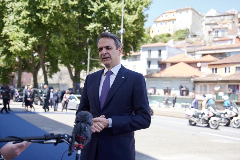Ο πρωθυπουργός Κυριάκος Μητσοτάκης, στην άτυπη Σύνοδο Κορυφής στο Πόρτο της Πορτογαλίας / Πηγή: Eurokinissi