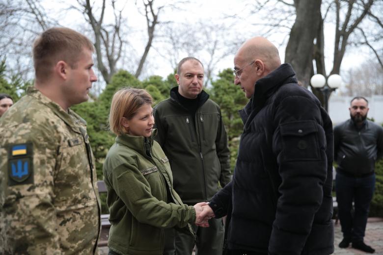Συνάντηση Δένδια με αν. πρωθυπουργό της Ουκρανίας