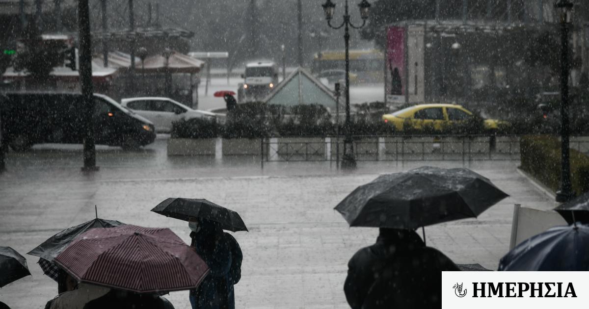 Καιρός-Meteo: Καταιγίδες με χαλάζι τη Δευτέρα – Πτώση θερμοκρασίας από την Τρίτη