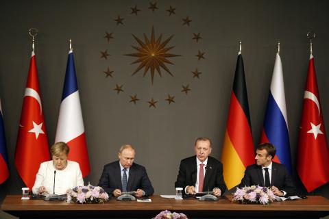 Μέρκελ - Πούτιν - Ερντογάν - Μακρόν