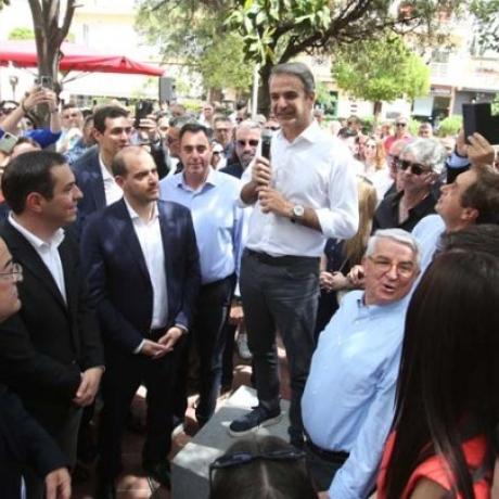 Κ. Μητσοτάκης στα Μέγαρα