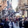 Η οδός Ερμού στην Αθήνα, το πρώτο Σαββατοκύριακο που επαναλειτούργησε το λιανεμπόριο / Πηγή: Eurokinissi