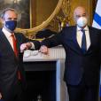 Η πρόσφατη συνάντηση των υπουργών Εξωτερικών Νίκου Δένδια και Ντομινίκ Ράαμπ στο Λονδίνο / Πηγή: Eurokinissi