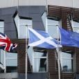 H Σκωτία υποστέλλει τη βρετανική σημαία / Πηγή: AP Images