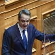 Ο Κυριάκος Μητσοτάκης χθες στη Βουλή