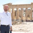 Ο προέδρος του Ευρωπαϊκού Συμβουλίου, Σαρλ Μισέλ στον Λόφο της Ακρόπολης / Πηγή: Eurokinissi