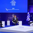 Από αριστερά: Κ. Μητσοτάκης, πρωθυπουργός Ελλάδας, F. Eder, managing director του Politico και Πέδρο Σάντσεθ, πρωθυπουργός Ισπανίας