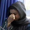 Η Zarmina Kakar μια φεμινίστρια που μάχεται για τα ανθρώπινα φικαιώματα των γυναικών κλαίει κατά τη διάρκεια συνέντευξης με το The Associated Press