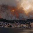 Εικόνα από τη φωτιά στην Εύβοια