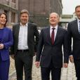Αναλένα Μπέρμποκ και Ρόμπερτ Χάμπεκ (Πράσινοι), Όλαφ Σολτς (SPD), Κρίστιαν Λίντνερ (Φιλελεύθεροι)