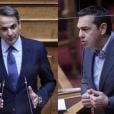 Κ. Μητσοτάκης και Α. Τσίπρας από τη χθεσινή συζήτηση στη Βουλή